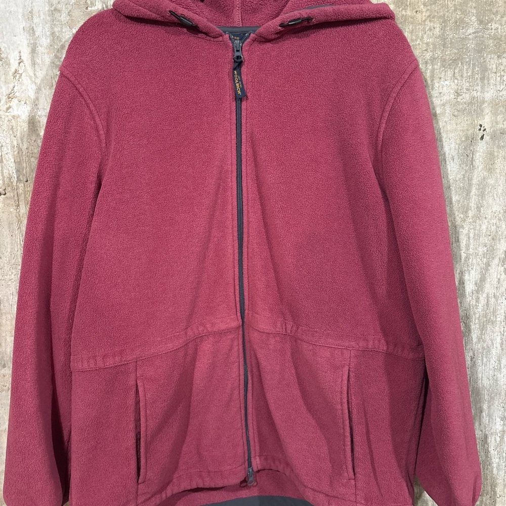 Woolrich Burgundy Fleece Jacket